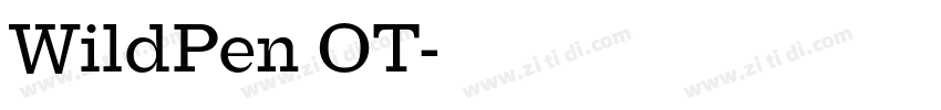 WildPen OT字体转换